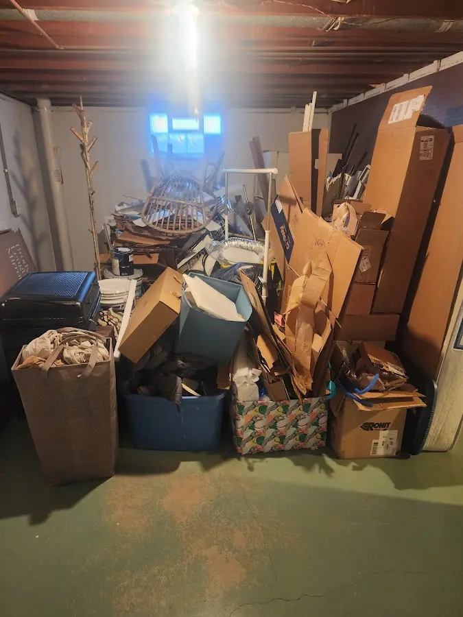 Roll-off dumpster container at job site for Yard Waste Dumpster Rental in Palatka